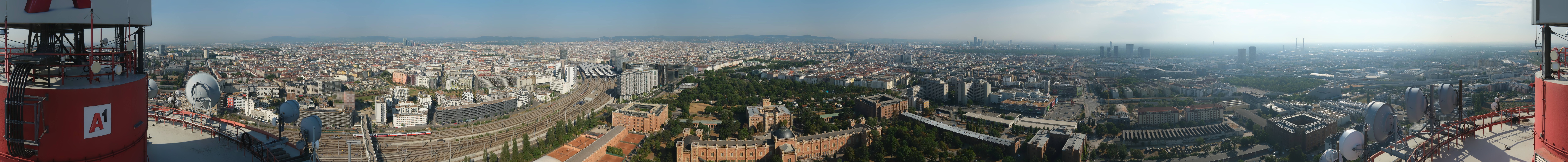 Archiv Foto Webcam Wien - Stadtpanorama