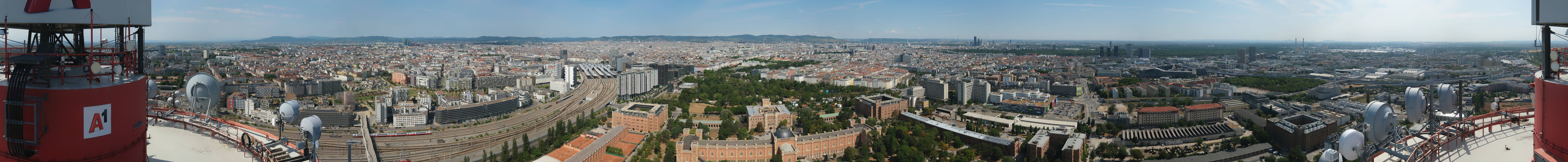 Archiv Foto Webcam Wien - Stadtpanorama