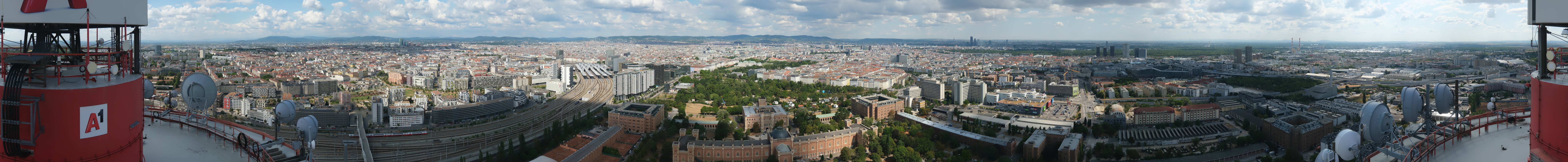 Archiv Foto Webcam Wien - Stadtpanorama
