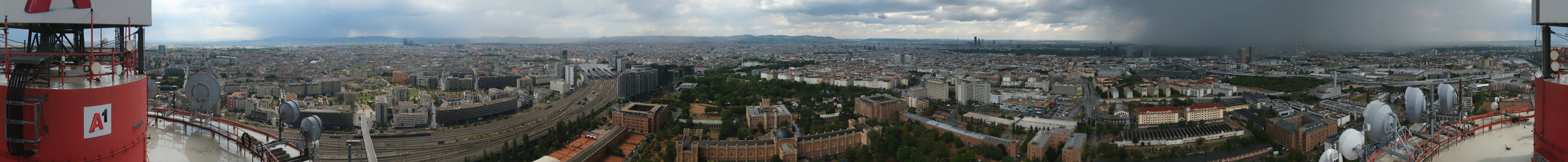 Archiv Foto Webcam Wien - Stadtpanorama