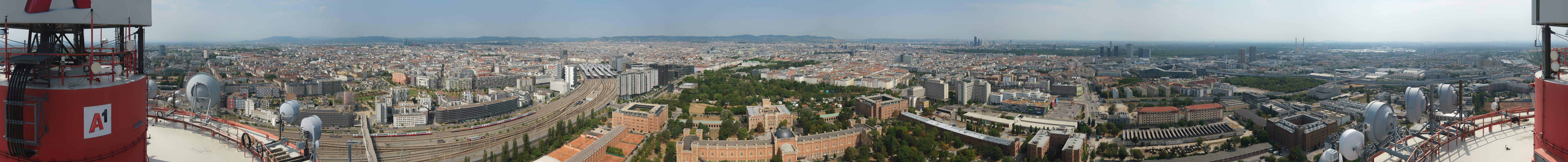Archiv Foto Webcam Wien - Stadtpanorama