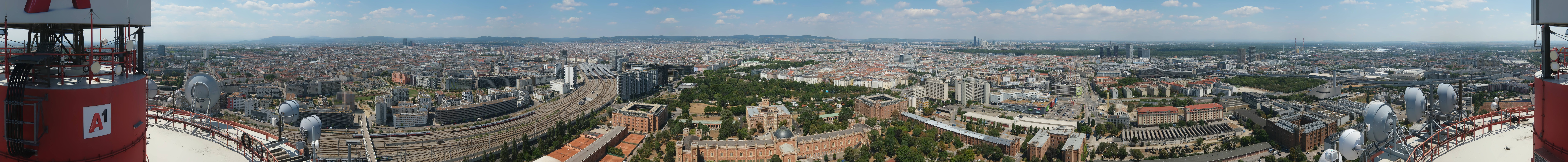 Archiv Foto Webcam Wien - Stadtpanorama