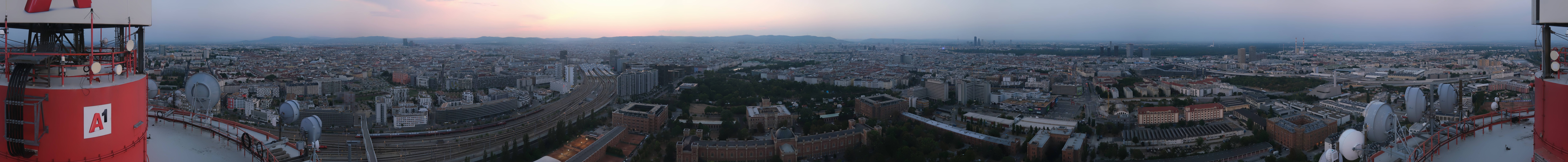Archiv Foto Webcam Wien - Stadtpanorama