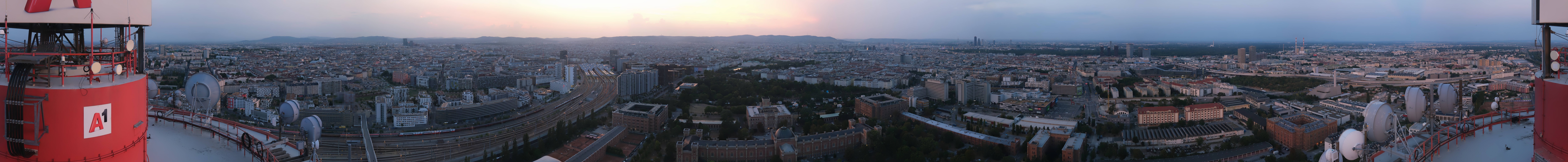 Archiv Foto Webcam Wien - Stadtpanorama
