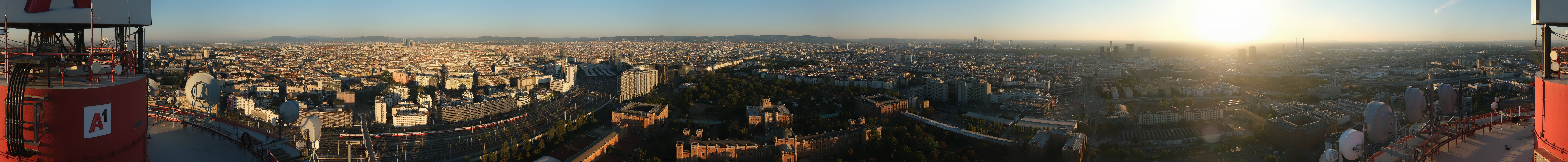 Archiv Foto Webcam Wien - Stadtpanorama
