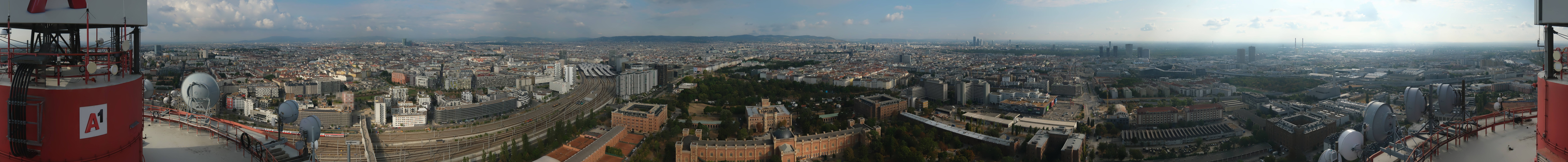 Archiv Foto Webcam Wien - Stadtpanorama