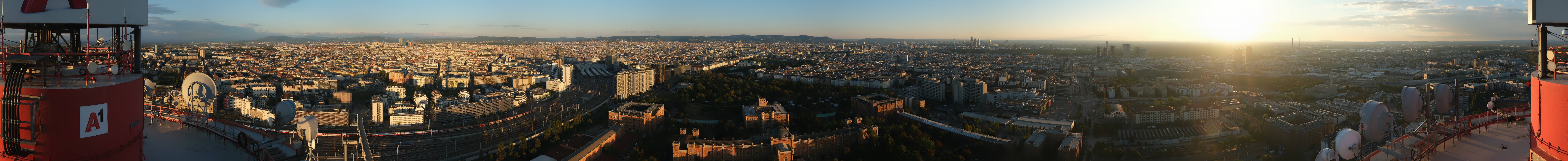 Archiv Foto Webcam Wien - Stadtpanorama