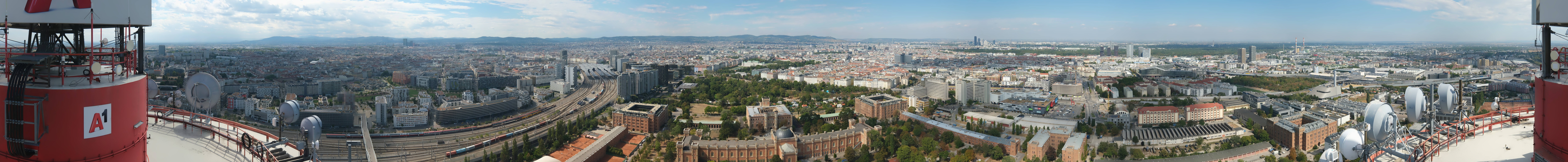 Archiv Foto Webcam Wien - Stadtpanorama