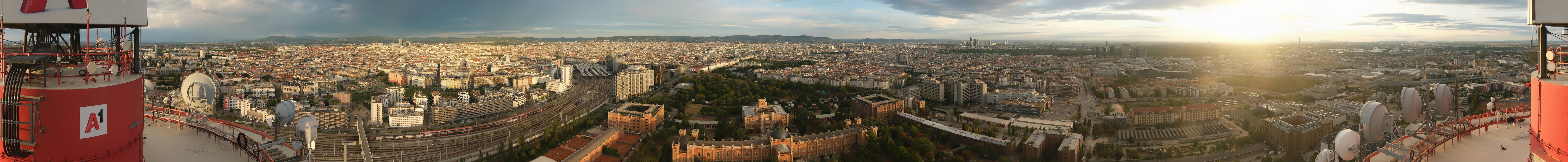 Archiv Foto Webcam Wien - Stadtpanorama