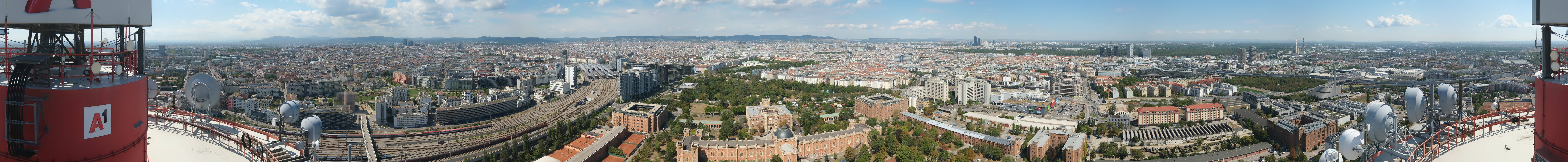 Archiv Foto Webcam Wien - Stadtpanorama