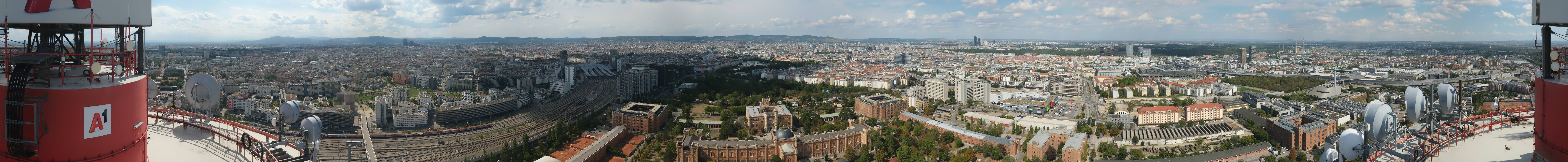 Archiv Foto Webcam Wien - Stadtpanorama