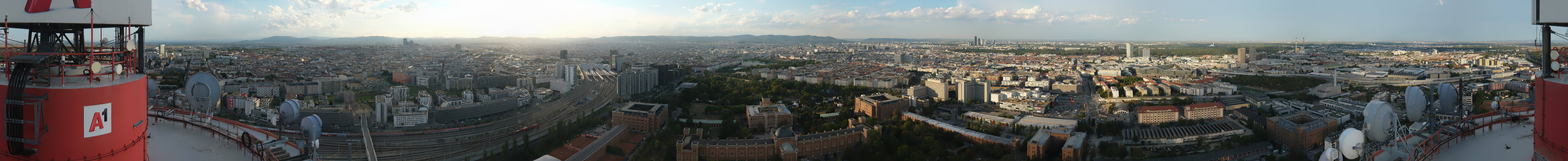 Archiv Foto Webcam Wien - Stadtpanorama