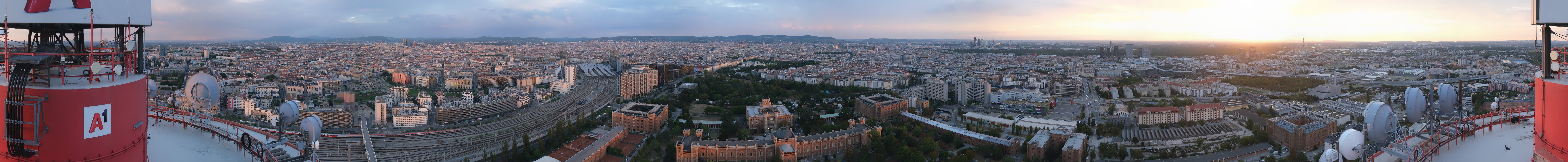 Archiv Foto Webcam Wien - Stadtpanorama
