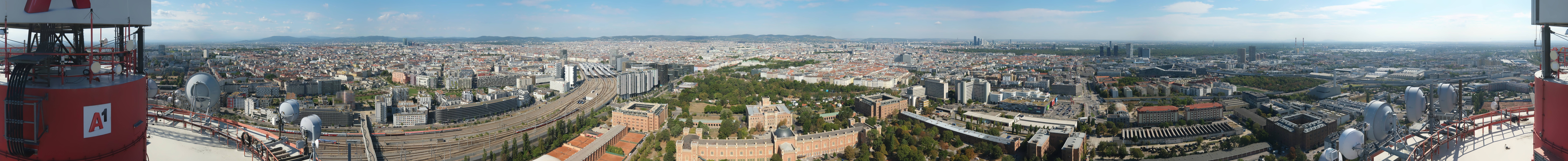 Archiv Foto Webcam Wien - Stadtpanorama