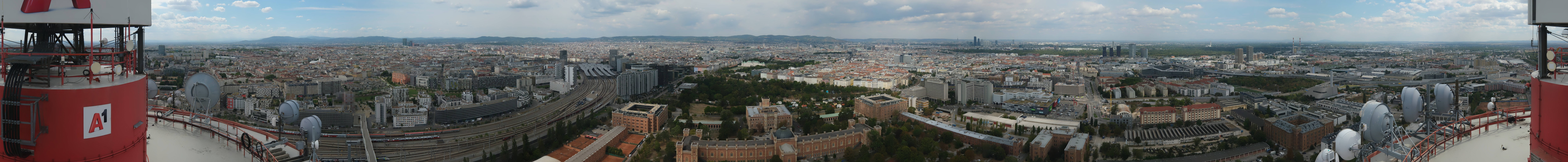 Archiv Foto Webcam Wien - Stadtpanorama
