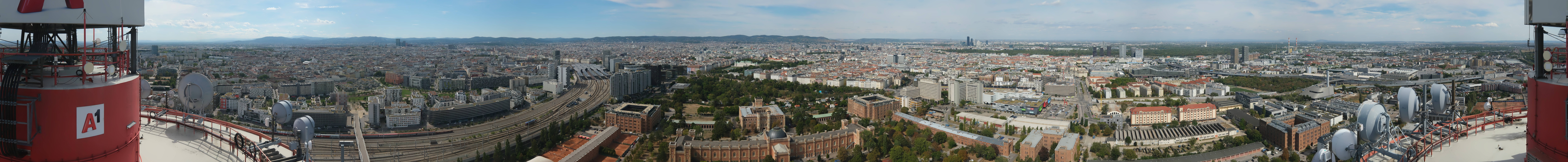 Archiv Foto Webcam Wien - Stadtpanorama