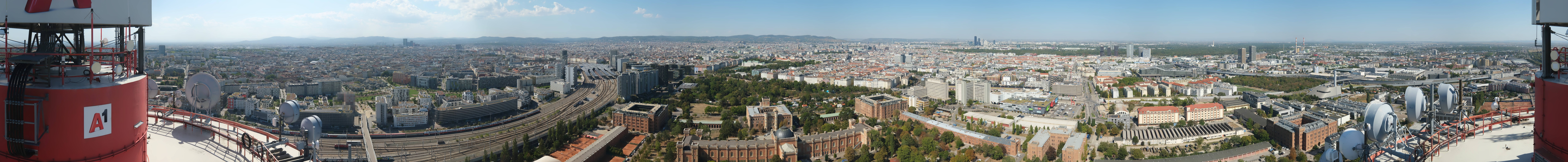 Archiv Foto Webcam Wien - Stadtpanorama