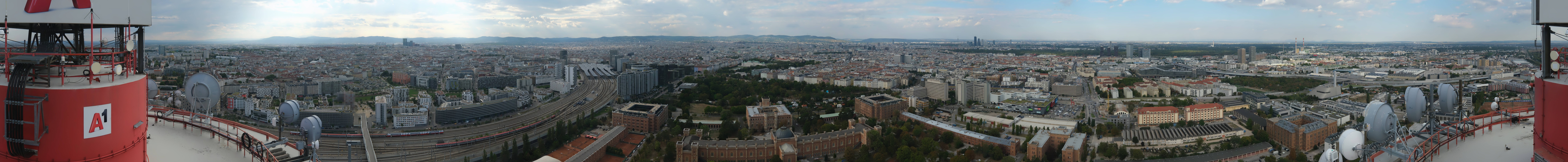 Archiv Foto Webcam Wien - Stadtpanorama