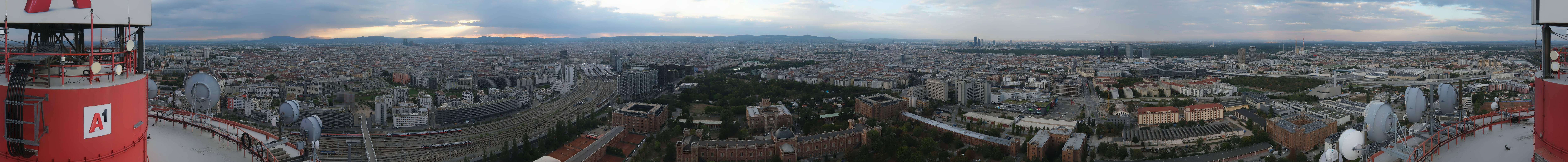 Archiv Foto Webcam Wien - Stadtpanorama