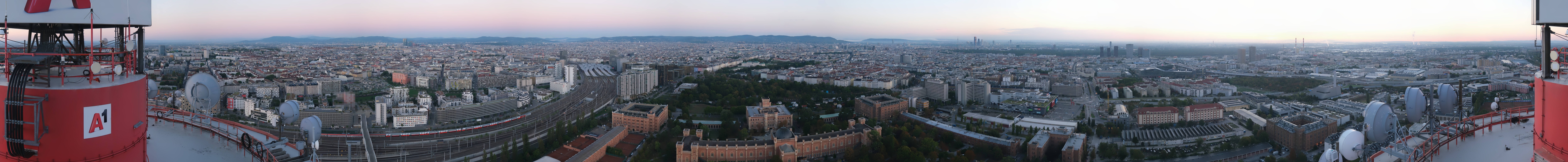 Archiv Foto Webcam Wien - Stadtpanorama