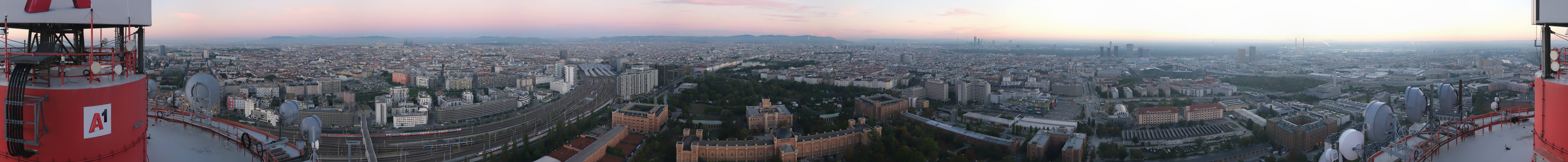 Archiv Foto Webcam Wien - Stadtpanorama