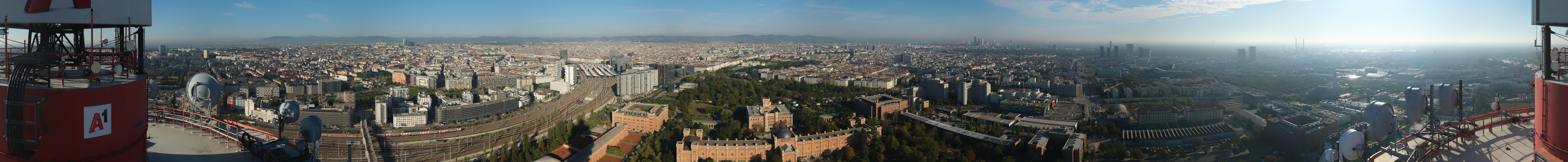 Archiv Foto Webcam Wien - Stadtpanorama