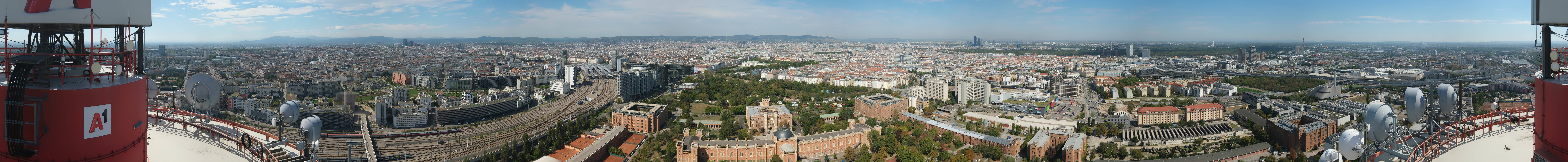 Archiv Foto Webcam Wien - Stadtpanorama