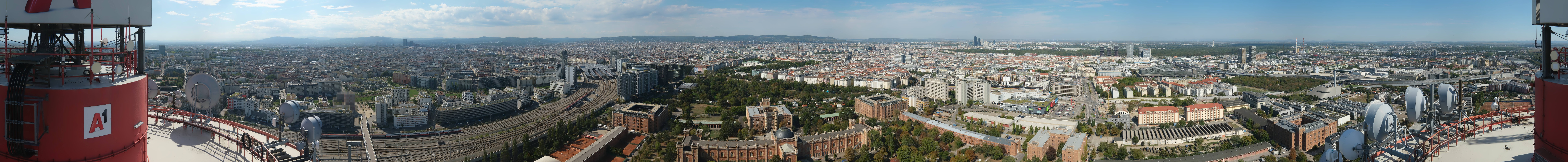 Archiv Foto Webcam Wien - Stadtpanorama