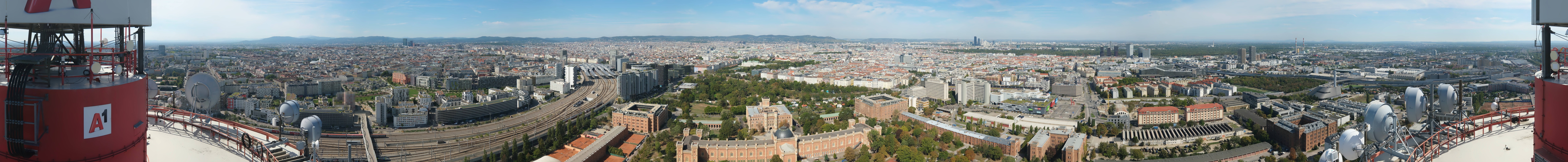 Archiv Foto Webcam Wien - Stadtpanorama