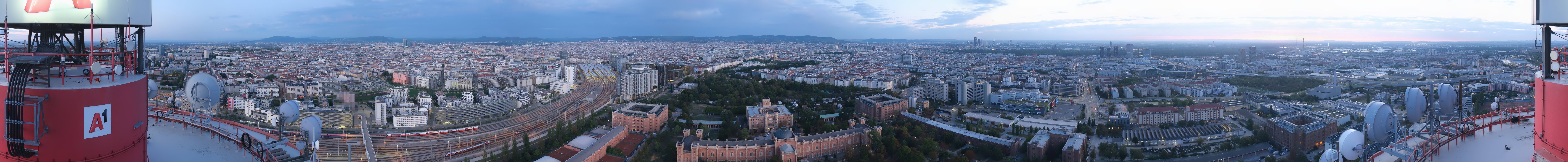 Archiv Foto Webcam Wien - Stadtpanorama