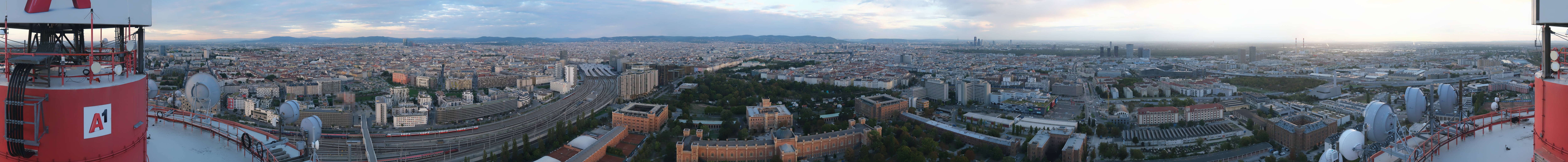Archiv Foto Webcam Wien - Stadtpanorama