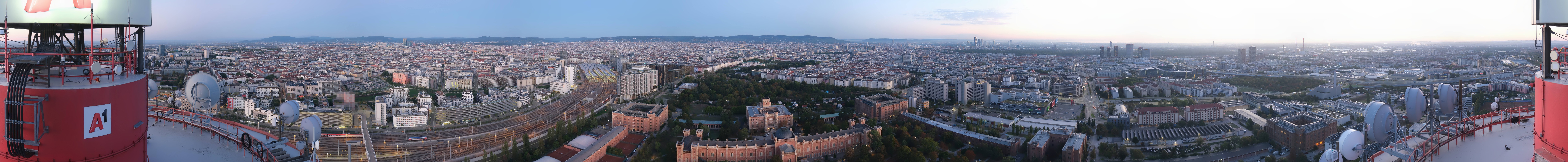 Archiv Foto Webcam Wien - Stadtpanorama