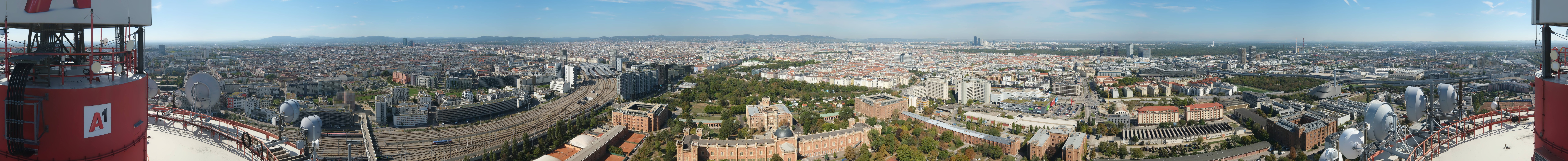 Archiv Foto Webcam Wien - Stadtpanorama