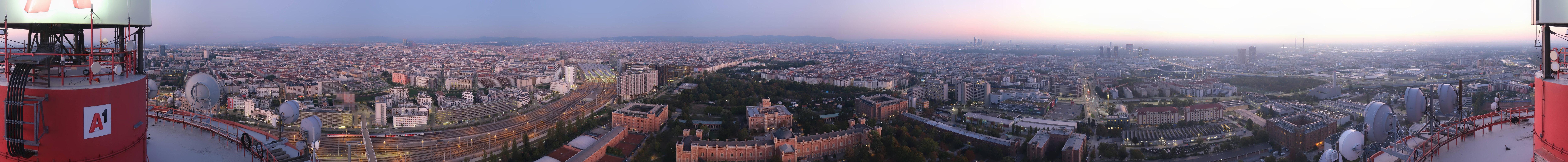 Archiv Foto Webcam Wien - Stadtpanorama