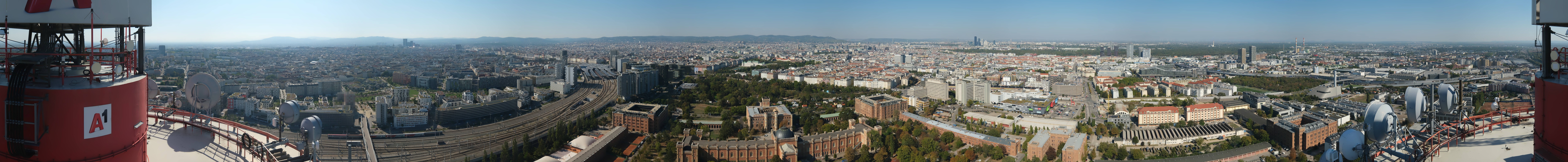 Archiv Foto Webcam Wien - Stadtpanorama