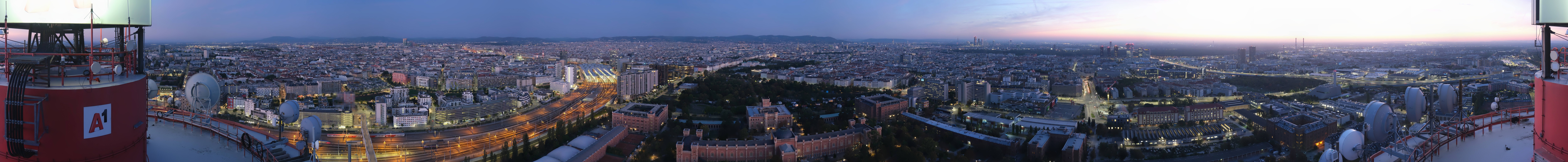Archiv Foto Webcam Wien - Stadtpanorama