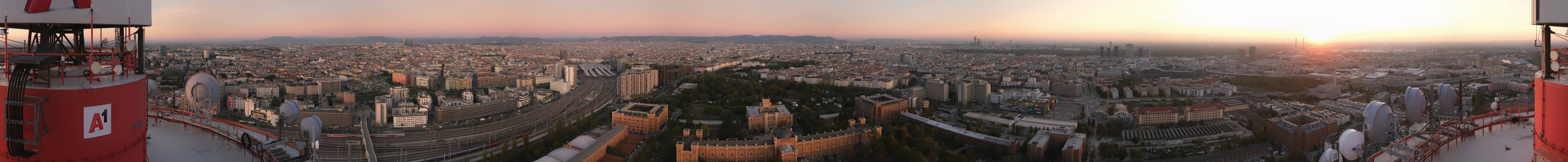 Archiv Foto Webcam Wien - Stadtpanorama
