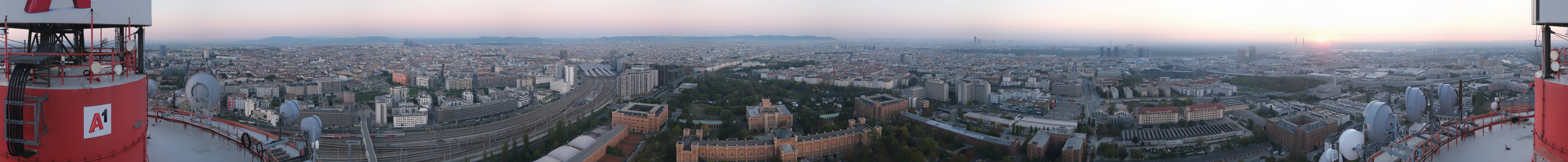 Archiv Foto Webcam Wien - Stadtpanorama
