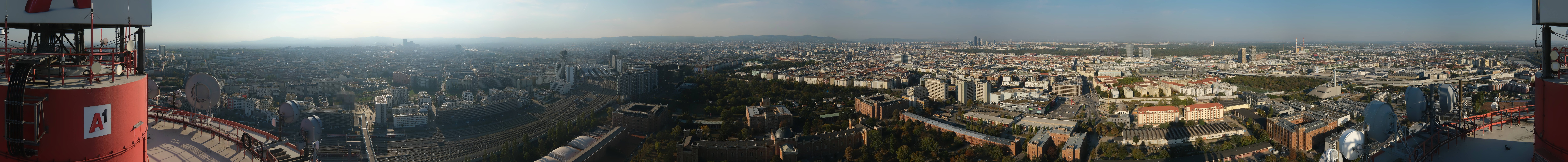 Archiv Foto Webcam Wien - Stadtpanorama
