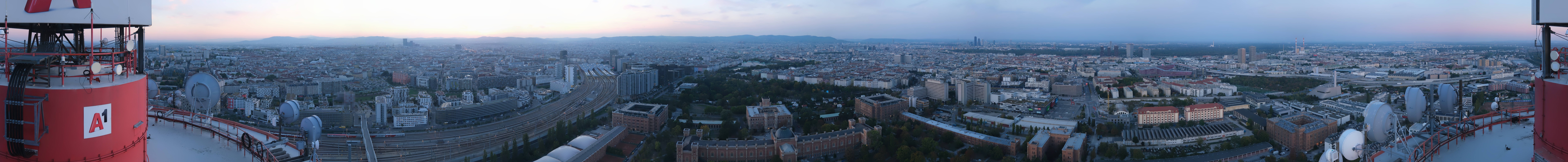 Archiv Foto Webcam Wien - Stadtpanorama