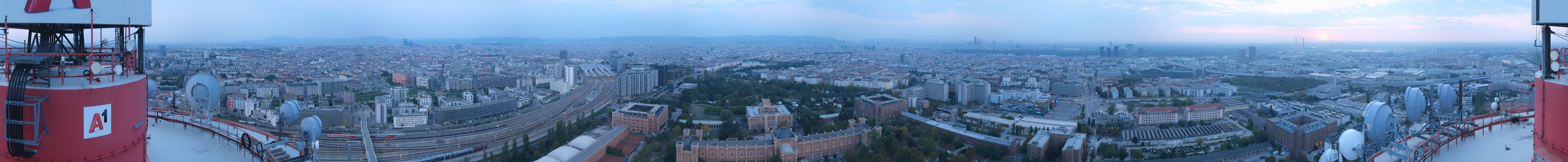 Archiv Foto Webcam Wien - Stadtpanorama