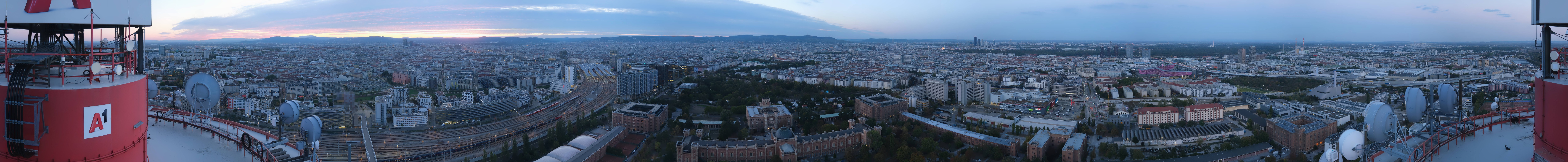 Archiv Foto Webcam Wien - Stadtpanorama
