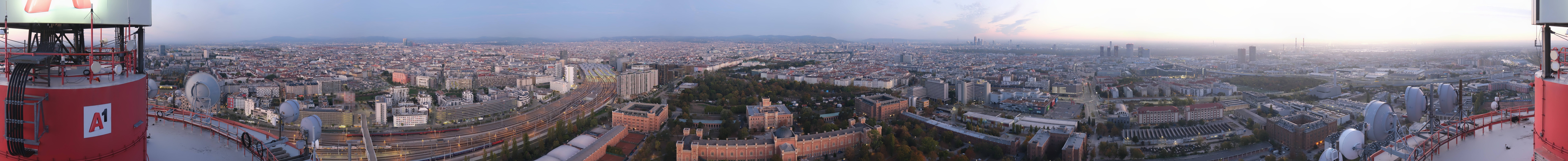 Archiv Foto Webcam Wien - Stadtpanorama