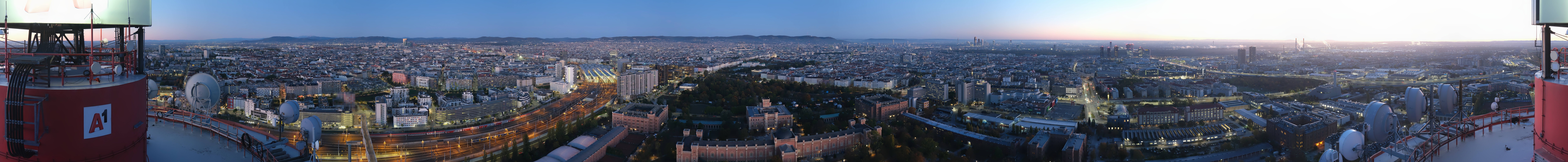 Archiv Foto Webcam Wien - Stadtpanorama