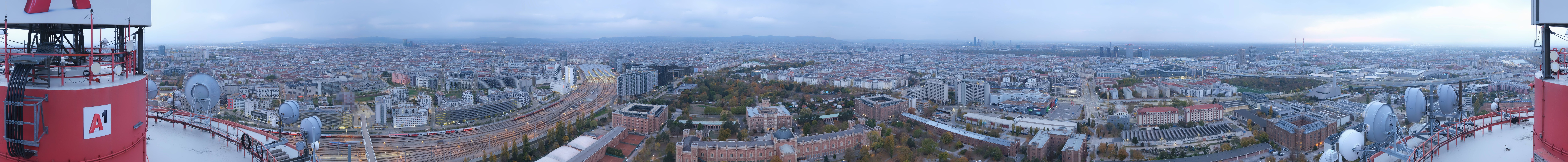 Archiv Foto Webcam Wien - Stadtpanorama