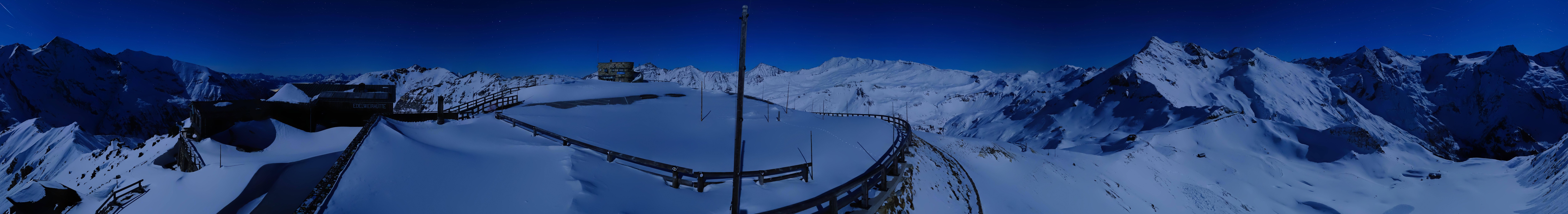 Archived image Webcam Panorama Grossglockner High Alpine Road - Edelweißhütte