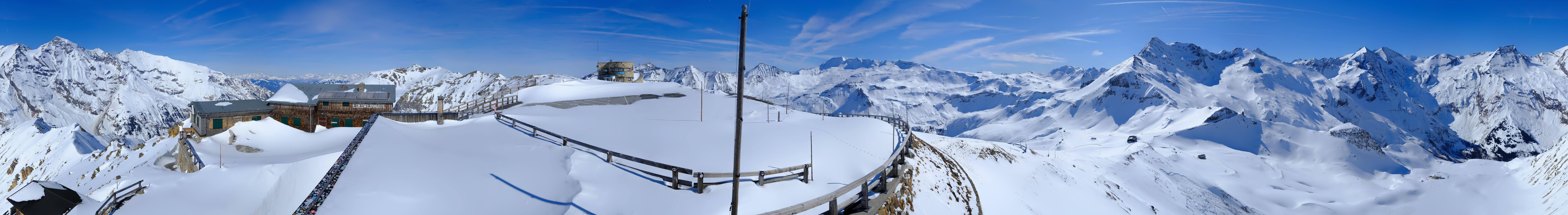 Archived image Webcam Panorama Grossglockner High Alpine Road - Edelweißhütte