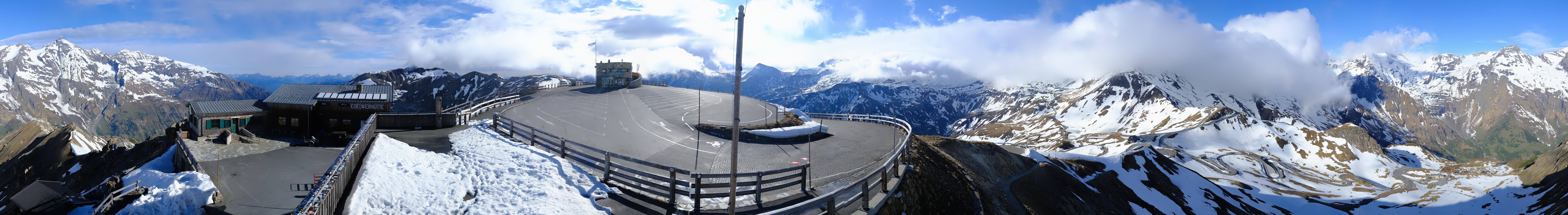Archived image Webcam Panorama Grossglockner High Alpine Road - Edelweißhütte