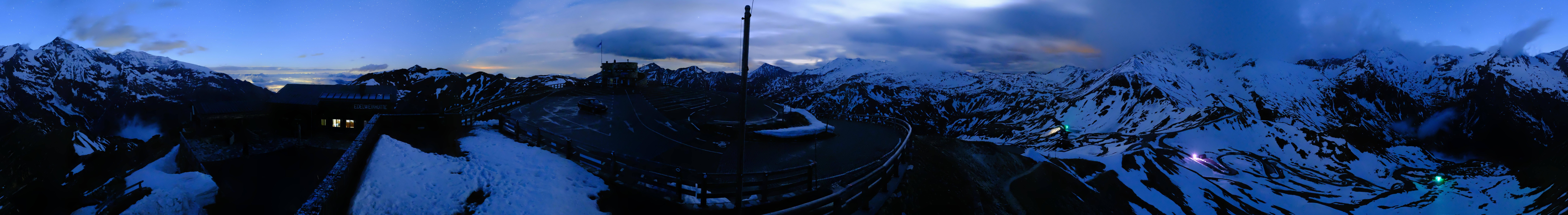 Archived image Webcam Panorama Grossglockner High Alpine Road - Edelweißhütte