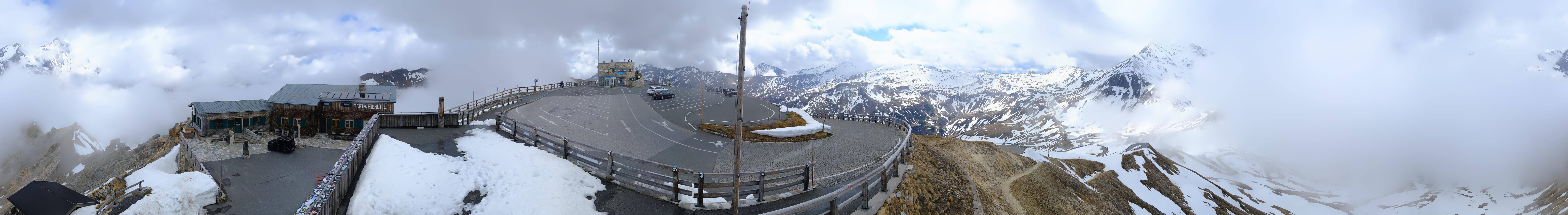 Archived image Webcam Panorama Grossglockner High Alpine Road - Edelweißhütte
